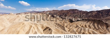 Eroded Ridges At Zabriskie Point, Death Valley National Park, California, USA