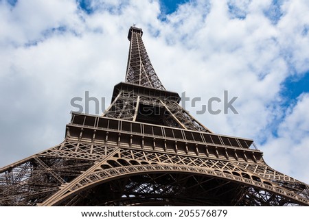 The eiffel tower in Paris - France \