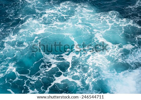Deep blue ocean water in Buracona in Sal island in Cape verde