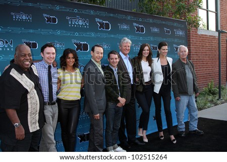 LOS ANGELES - MAY 12:  TRON: Uprising  Cast arrives at the Disney XD\'s \