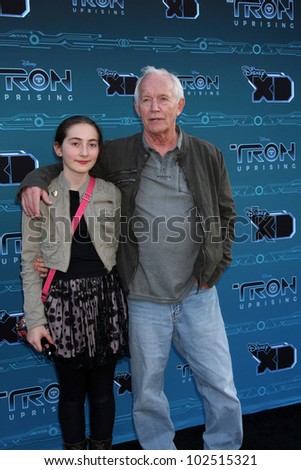 LOS ANGELES - MAY 12:  Lance Henriksen, daughter arrives at the Disney XD\'s \