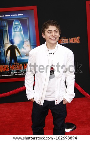 LOS ANGELES - MARCH 6: Ryan Ochoa at the World Premiere of 'Mars Needs Moms' held at the El Capitan Theater in Los Angeles, California on March 6, 2011