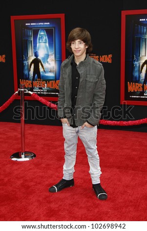 LOS ANGELES - MARCH 6: Jimmy Bennett at the World Premiere of 'Mars Needs Moms' held at the El Capitan Theater in Los Angeles, California on March 6, 2011
