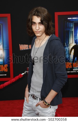 LOS ANGELES - MARCH 6: Blake Michael at the World Premiere of \'Mars Needs Moms\' held at the El Capitan Theater in Los Angeles, California on March 6, 2011