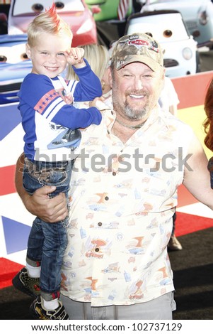 LOS ANGELES - JUNE 18: Larry the cable guy at the Premiere of Walt Disney Pictures\' \'Cars 2\' at the El Capitan Theatre in Los Angeles,  California on June 18, 2011.