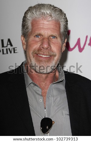LOS ANGELES - JUNE 17: Ron Perlman at the \'Drive\' premiere during the 2011 Los Angeles Film Festival at Regal Cinemas L.A. Live in Los Angeles, California on June 17, 2011.