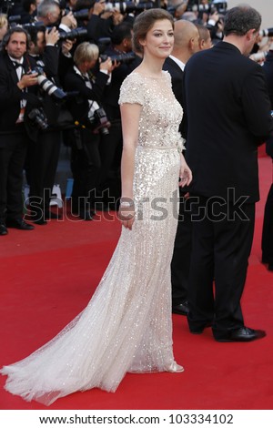 CANNES - MAY 23: Alexandra Maria Lara at the premiere screening of \'On the Road\' presented in competition at the 65th Cannes film festival on May 23, 2012 in Cannes