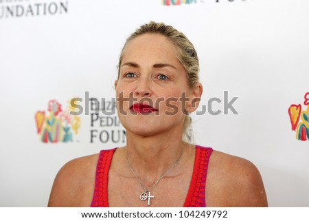LOS ANGELES, CA - JUN 3: Sharon Stone at the 23rd Annual \'A Time for Heroes\' Celebrity Picnic Benefitting the Elizabeth Glaser Pediatric AIDS Foundation on June 3, 2012 in Los Angeles, California