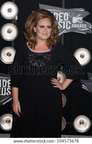 LOS ANGELES - AUG 28:  Adele arriving at the  2011 MTV Video Music Awards at the LA Live on August 28, 2011 in Los Angeles, CA
