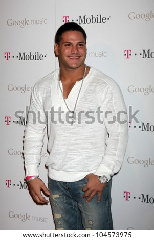 LOS ANGELES - NOV 16:  Ronnie Ortiz-Magro arrives at the Google Music Launch at Mr. Brainwash Studio on November 16, 2011 in Los Angeles, CA