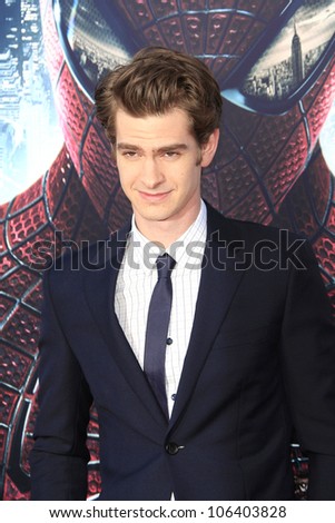 LOS ANGELES - JUN 28: Andrew Garfield at the premiere of Columbia Pictures\' \'The Amazing Spider-Man\' at the Regency Village Theater on June 28, 2012 in Los Angeles, California