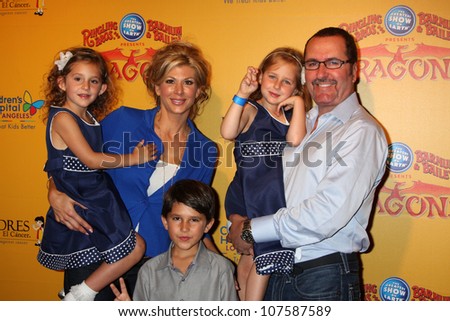 LOS ANGELES - JUL 12:  Alexis Bellino, Jim Bellino and family arrives at \'Dragons\' presented by Ringling Bros. & Barnum & Bailey Circus at Staples Center on July 12, 2012 in Los Angeles, CA