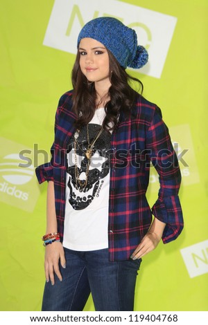 LOS ANGELES - NOV 20: Selena Gomez at the Adidas NEO news conference where Selena Gomez is signed on as the new style icon and designer on November 20, 2012 in Los Angeles, California
