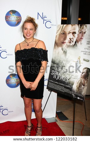 LOS ANGELES - DEC 13:  Evie Thompson arrives to the \'Saving Grace B. Jones\' Premiere at ICM Screening Room on December 13, 2012 in Century City, CA