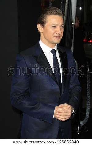 LOS ANGELES - JAN 23: Jeremy Renner at the LA premiere of Paramount Pictures' 'Hansel And Gretel: Witch Hunters' at Grauman's Chinese Theater on January 24, 2013 in Los Angeles, California