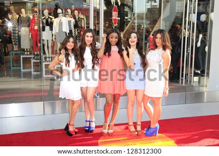 LOS ANGELES - FEB 14: Fifth Harmony at the Topshop Topman LA Grand Opening at The Grove on February 14, 2013 in Los Angeles, California
