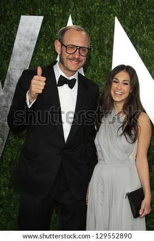 WEST HOLLYWOOD, CA - FEB 24: Terry Richardson at the Vanity Fair Oscar Party at Sunset Tower on February 24, 2013 in West Hollywood, California