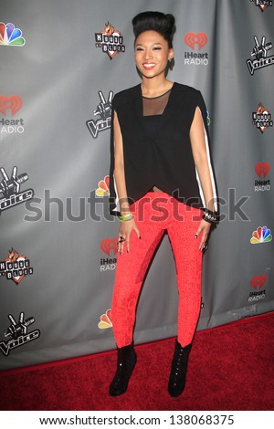 WEST HOLLYWOOD, CA - MAY 8:  Judith Hill at the NBC\'s \'The Voice\' Season 4 Red Carpet Event at the House of Blues on May 8, 2013 in West Hollywood, California