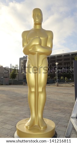 LOS ANGELES - JUN 5: Oscar statue at the screening of Lionsgate and Roadside Attractions\' \'Much Ado About Nothing\' on June 5, 2013 in Los Angeles, California