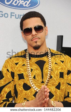 LOS ANGELES - JUN 30: J. Cole at the 2013 BET Awards at Nokia Theater L.A. Live on June 30, 2013 in Los Angeles, California