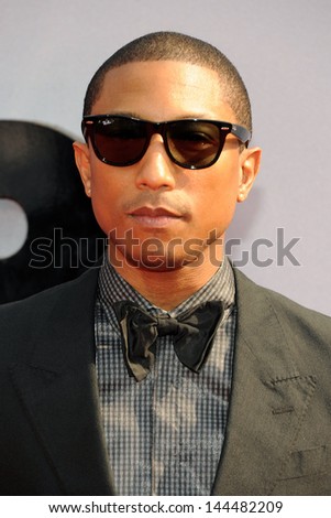 LOS ANGELES - JUN 30: Pharrell Williams at the 2013 BET Awards at Nokia Theater L.A. Live on June 30, 2013 in Los Angeles, California