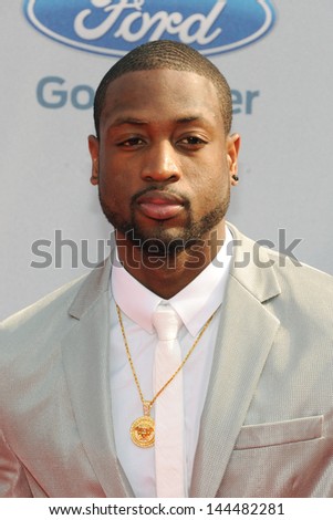 LOS ANGELES - JUN 30: Dwyane Wade at the 2013 BET Awards at Nokia Theater L.A. Live on June 30, 2013 in Los Angeles, California