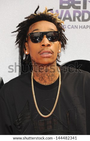 LOS ANGELES - JUN 30: Wiz Khalifa at the 2013 BET Awards at Nokia Theater L.A. Live on June 30, 2013 in Los Angeles, California