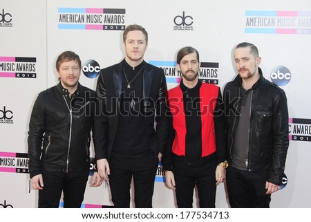 LOS ANGELES - NOV 24: Imagine Dragons at the 2013 American Music Awards at Nokia Theater L.A. Live on November 24, 2013 in Los Angeles, California