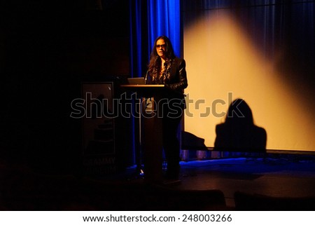 LOS ANGELES - JAN 28: Sheila E at the 30th Anniversary of \'We Are The World\' at The GRAMMY Museum on January 28, 2015 in Los Angeles, California