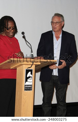 LOS ANGELES - JAN 28: Marcia Thomas, Richard Walden at the 30th Anniversary of \'We Are The World\' at The GRAMMY Museum on January 28, 2015 in Los Angeles, California
