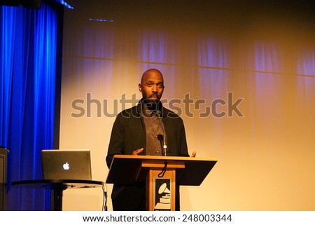 LOS ANGELES - JAN 28: Ntare Guma Mbaho Mwine at the 30th Anniversary of \'We Are The World\' at The GRAMMY Museum on January 28, 2015 in Los Angeles, California