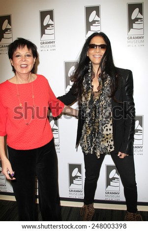 LOS ANGELES - JAN 28: Sheila E, Cheryl Kagan at the 30th Anniversary of \'We Are The World\' at The GRAMMY Museum on January 28, 2015 in Los Angeles, California