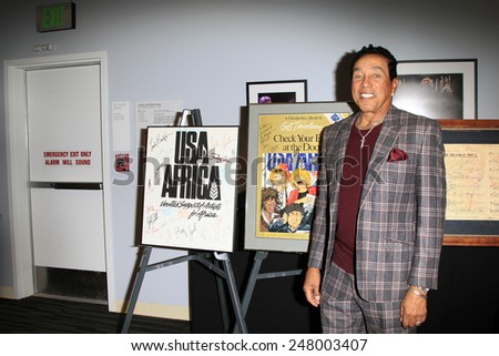 LOS ANGELES - JAN 28: Smokey Robinson at the 30th Anniversary of \'We Are The World\' at The GRAMMY Museum on January 28, 2015 in Los Angeles, California