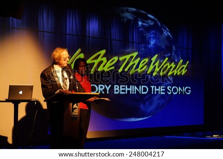 LOS ANGELES - JAN 28: Marcia Thomas, Ken Kragen at the 30th Anniversary of \'We Are The World\' at The GRAMMY Museum on January 28, 2015 in Los Angeles, California