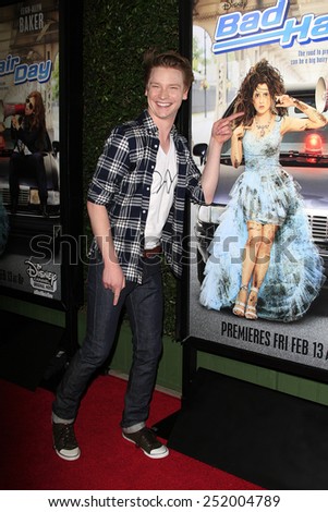 LOS ANGELES - FEB 10: Calum Worthy at the screening of the Disney Channel Original Movie \'Bad Hair Day\' at the Frank G Wells Theater on February 10, 2015 in Burbank, CA