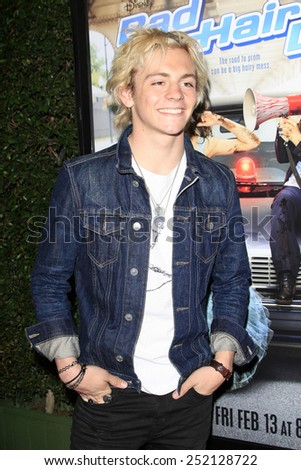 LOS ANGELES - FEB 10: Ross Lynch at the screening of the Disney Channel Original Movie \'Bad Hair Day\' at the Frank G Wells Theater on February 10, 2015 in Burbank, CA