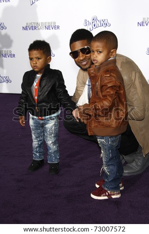 FEB 8: Usher and his sons