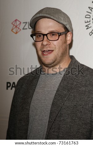 BEVERLY HILLS - MAR 12:  Seth Rogen arriving at the Paleyfest 2011 event honoring Freaks and Geeks/Undeclared in Beverly Hills, California on March 12, 2011.
