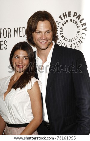 stock photo : BEVERLY HILLS - MAR 13: Jared Padalecki, wife Genevieve ... stock photo : BEVERLY HILLS - MAR 13: Jared Padalecki, wife Genevieve ...
