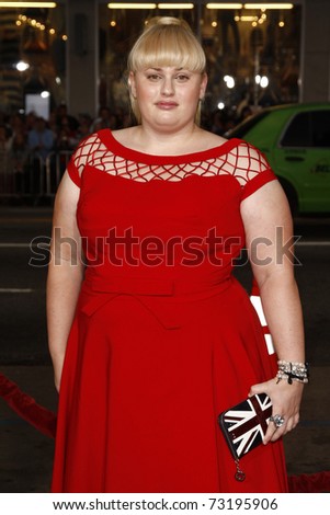 rebel wilson. stock photo : LOS ANGELES - MAR 14: Rebel Wilson arriving at the US premiere