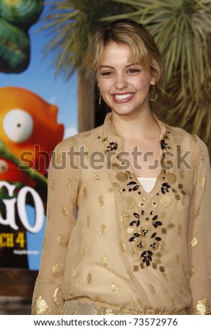 stock photo LOS ANGELES FEB 14 Gage Golightly arrives at the premiere 