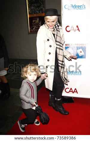 LOS ANGELES - MAR 20:  Ashley Simpson, son Bronx Wentz arriving at the Milk + Bookies Story Time Celebration on March 20, 2011 in Los Angeles, CA.