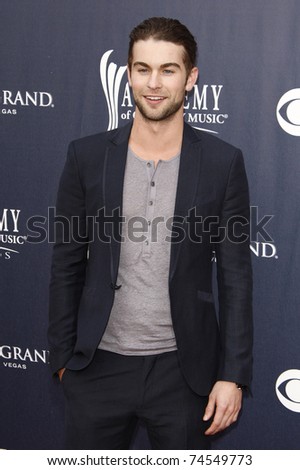 LAS VEGAS - APR 03:  Chace Crawford arriving for the 46th Academy of Country Music Awards at the MGM Grand Hotel Casino in Las Vegas, Nevada on April 3, 2011.