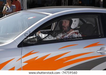 LOS ANGELES - APR 7:  Keanu Reeves attending the press day for the Toyota Pro/Celebrity Race in Long Beach, California on April 7, 2009.