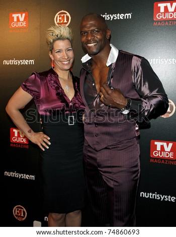 LOS ANGELES - MAR 24: Terry Crews and wife arriving at the party for TV Guide Magazine's Sexiest Stars held at the Sunset Tower Hotel in West Hollywood, Los Angeles, CA on March 24, 2009.