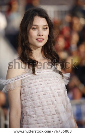 stock photo ANAHEIM MAY 7 Astrid BergsFrisbey at the world premiere
