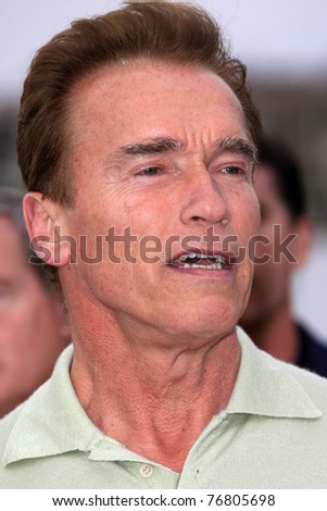 MALIBU - NOV 25: Arnold Schwarzenegger at a fire inspection in Malibu, CA on November 25, 2007.