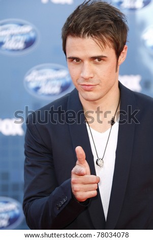 LOS ANGELES - MAY 25: Kris Allen at the American Idol Finale at the Nokia Theater in Los Angeles, California on May 25, 2011.