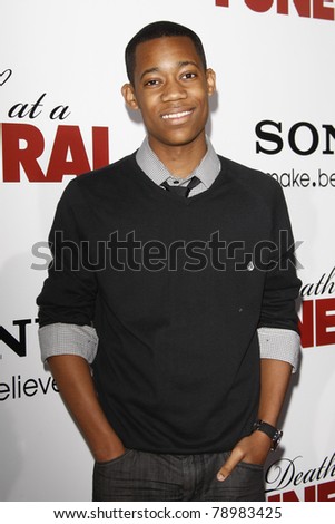 LOS ANGELES - APR 12: Tyler J Williams at the World Premiere of \'Death At A Funeral\' held at the Arclight Theater in Los Angeles, California on April 12, 2010.