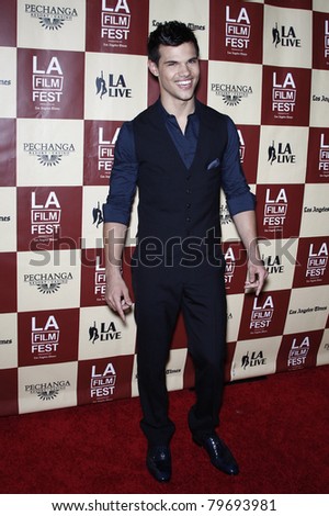 LOS ANGELES - JUN 21: Taylor Lautner at \'A Better Life\' World Premiere Gala Screening at the 2011 Los Angeles Film Festival at Regal Cinemas L.A. LIVE in Los Angeles, California on June 21, 2011